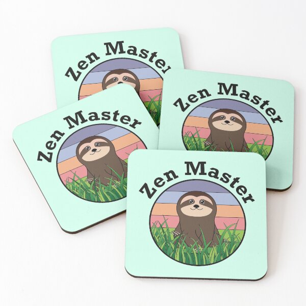 Item preview, Zen Master Cute Sloth Meditating designed and sold by Happy Puppy Print On Demand.