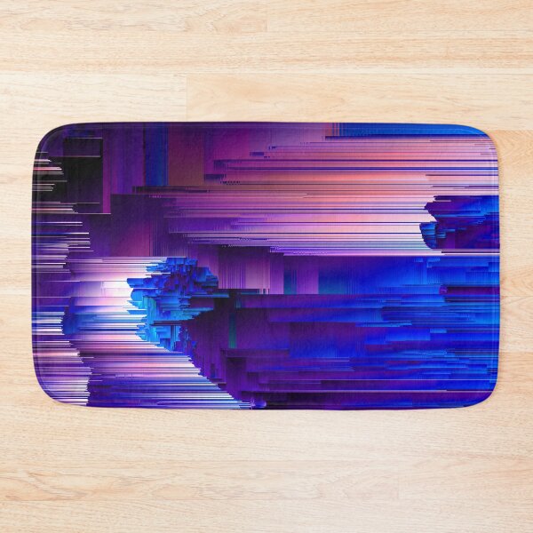 Item preview, Glitchin' Blues - Abstract Pixel Art designed and sold by Jennifer Walsh Design.