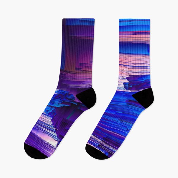 Item preview, Glitchin' Blues - Abstract Pixel Art designed and sold by Jennifer Walsh Design.