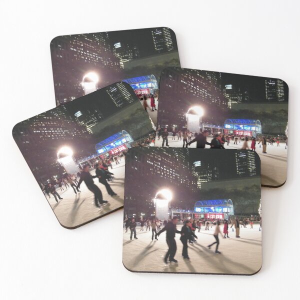 Item preview, Ice Skating at Night, Bryant Park, New York  designed and sold by lenspiro.