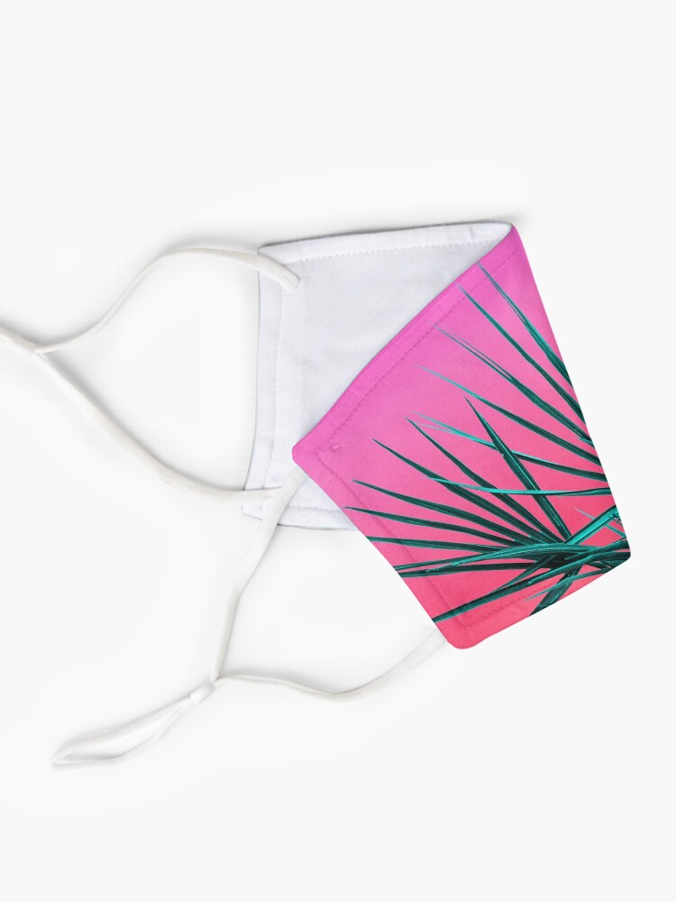 Alternate view of Pink Palm Life - Miami Vaporwave Mask