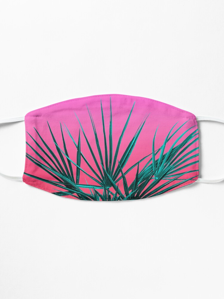 Alternate view of Pink Palm Life - Miami Vaporwave Mask
