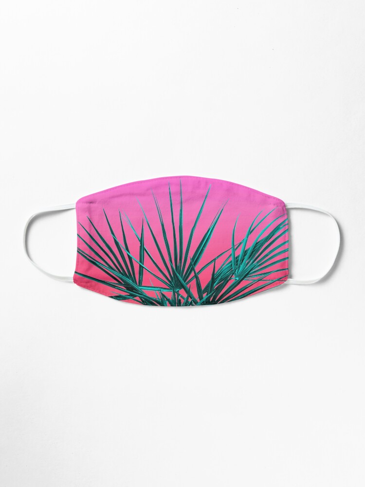Alternate view of Pink Palm Life - Miami Vaporwave Mask