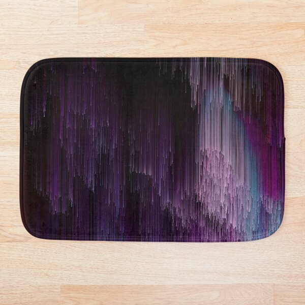 Darkness Glitches Out Bath Mat