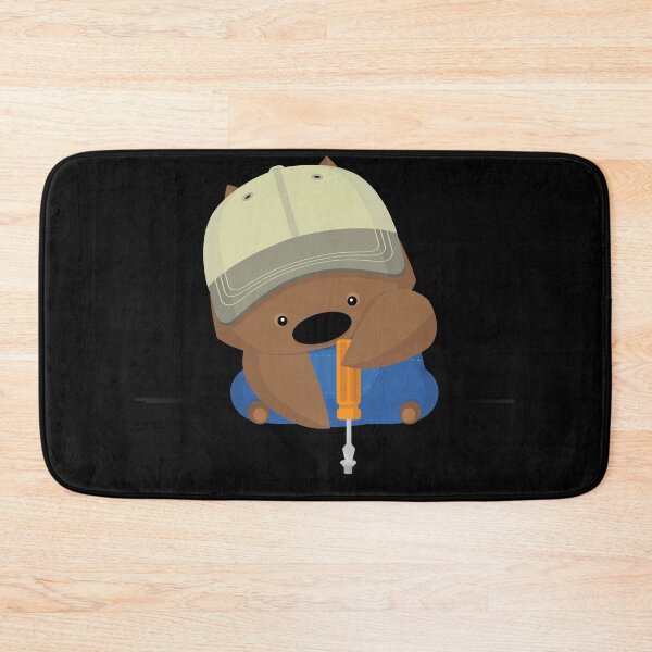 Item preview, NPM: Wombat and screwdriver (Black background) designed and sold by hellkni9ht.