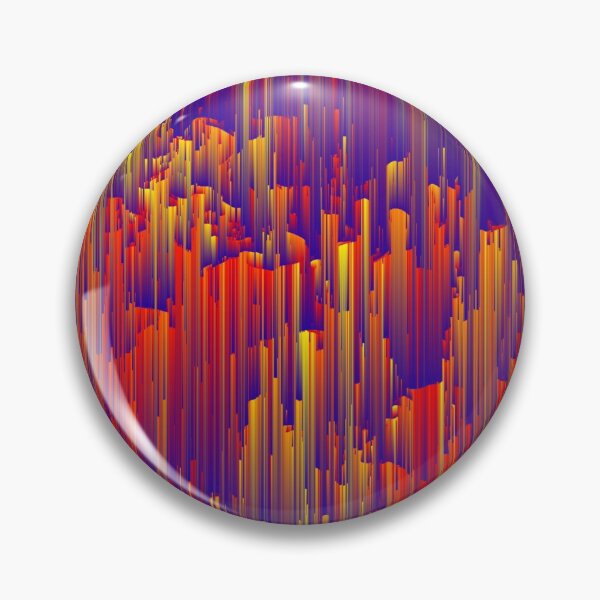 Item preview, Fiery Rain - Pixel Abstract Art designed and sold by Jennifer Walsh Design.