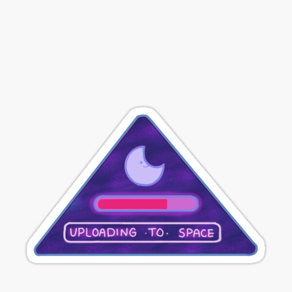 Uploading to space Midnight Gospel Sticker