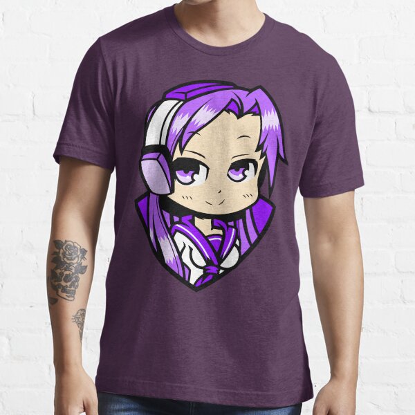 " purple girl listen music with headphones " Tshirt by Toniyo Redbubble
