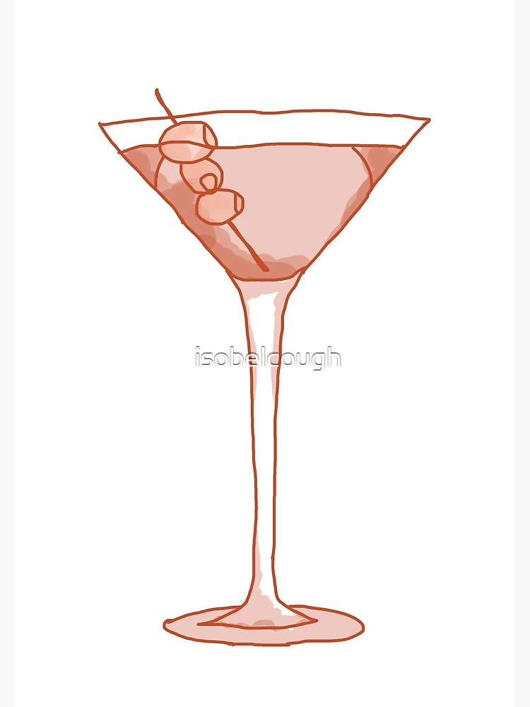 How to Draw a Martini Glass - HelloArtsy