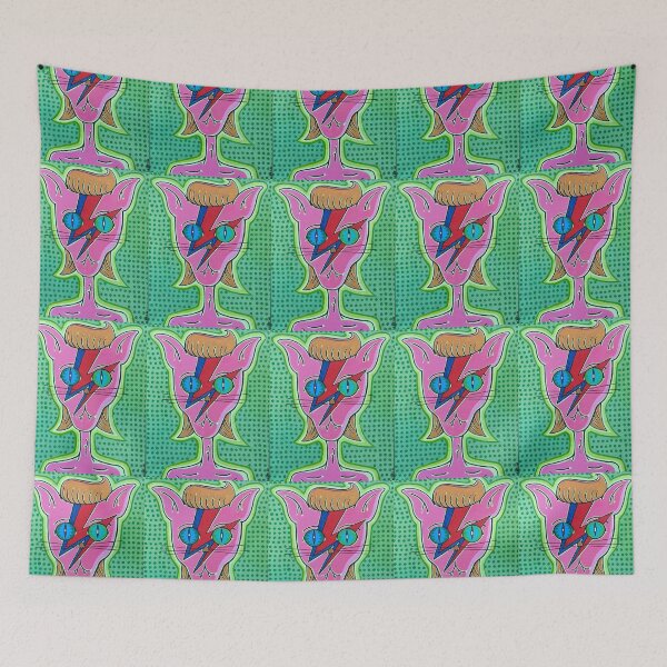 Item preview, Aladdin Sane Cat designed and sold by RogersPopShop.