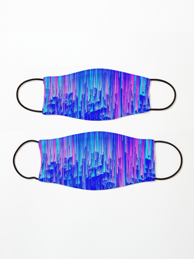 Alternate view of Neon Rain - Digital Abstract Mask