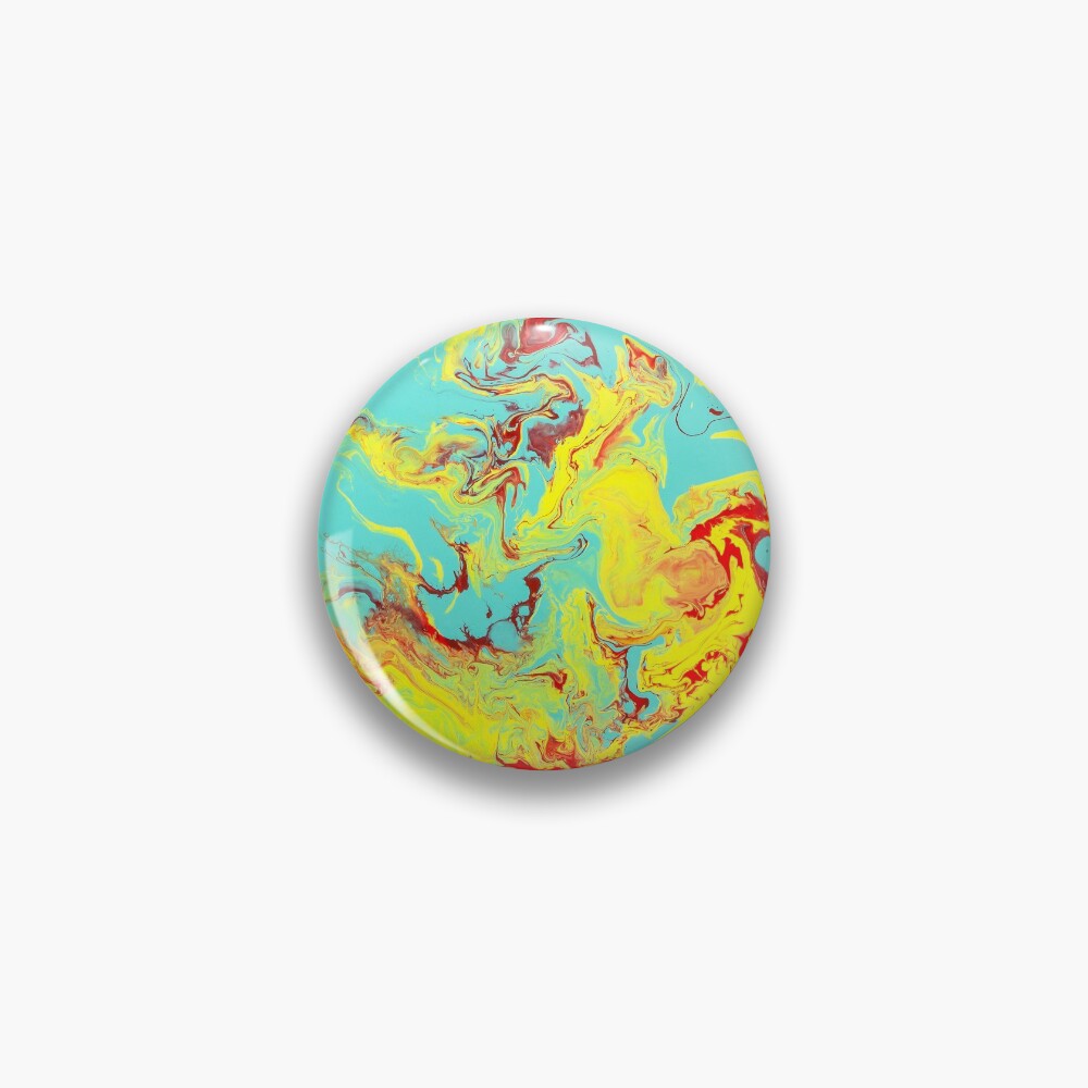 Splashing Down - An Abstract Piece Pin