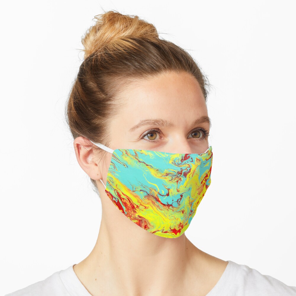 Splashing Down - An Abstract Piece Mask