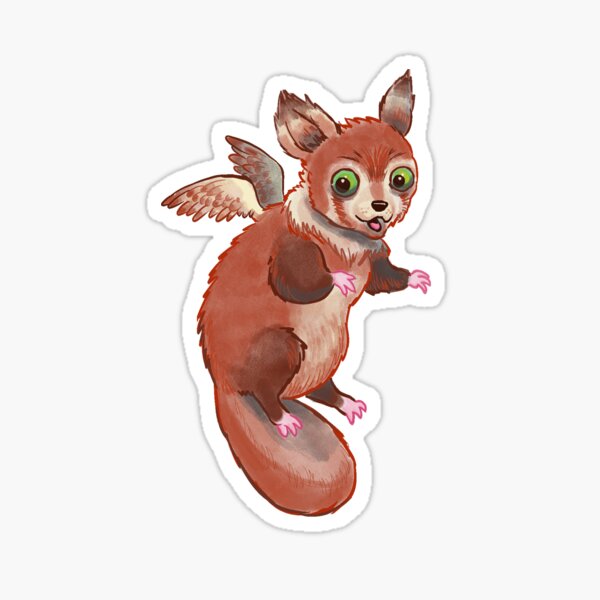 Pandapus, witch's familiar Sticker