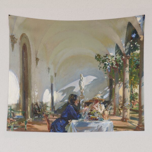 Item preview, John Singer Sargent - Breakfast in the Loggia designed and sold by Impressionist Masters.