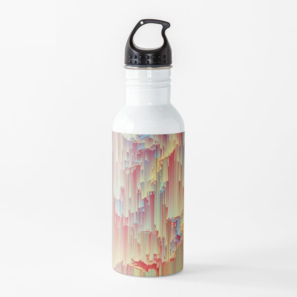 Happy Rain - Glitchy Abstract Water Bottle