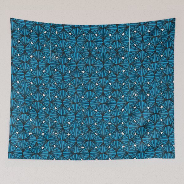 Item preview, Blue fan pattern  designed and sold by Grace Card.