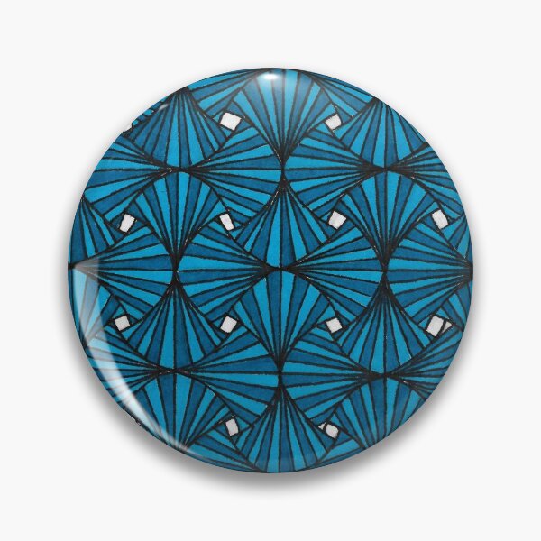 Item preview, Blue fan pattern  designed and sold by Grace Card.