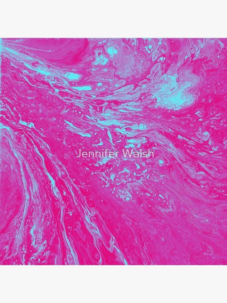 Flood of Pink & Turquoise - An Abstract Piece by InsertTitleHere