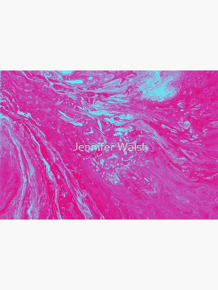 Flood of Pink & Turquoise - An Abstract Piece by InsertTitleHere