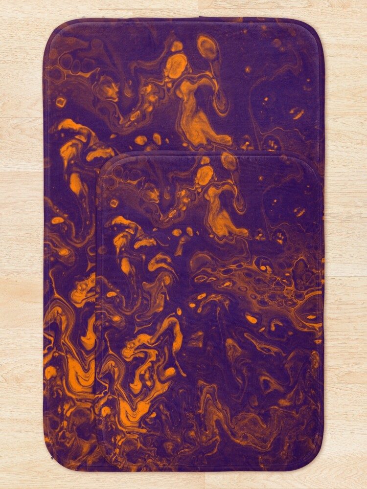 Alternate view of Golden Smoke - An Abstract Piece Bath Mat