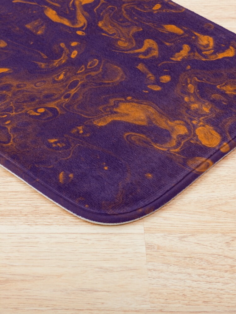 Alternate view of Golden Smoke - An Abstract Piece Bath Mat