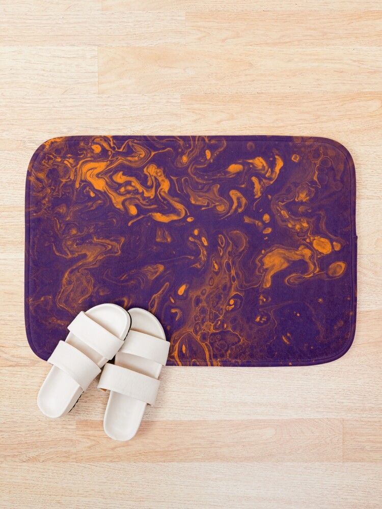 Alternate view of Golden Smoke - An Abstract Piece Bath Mat