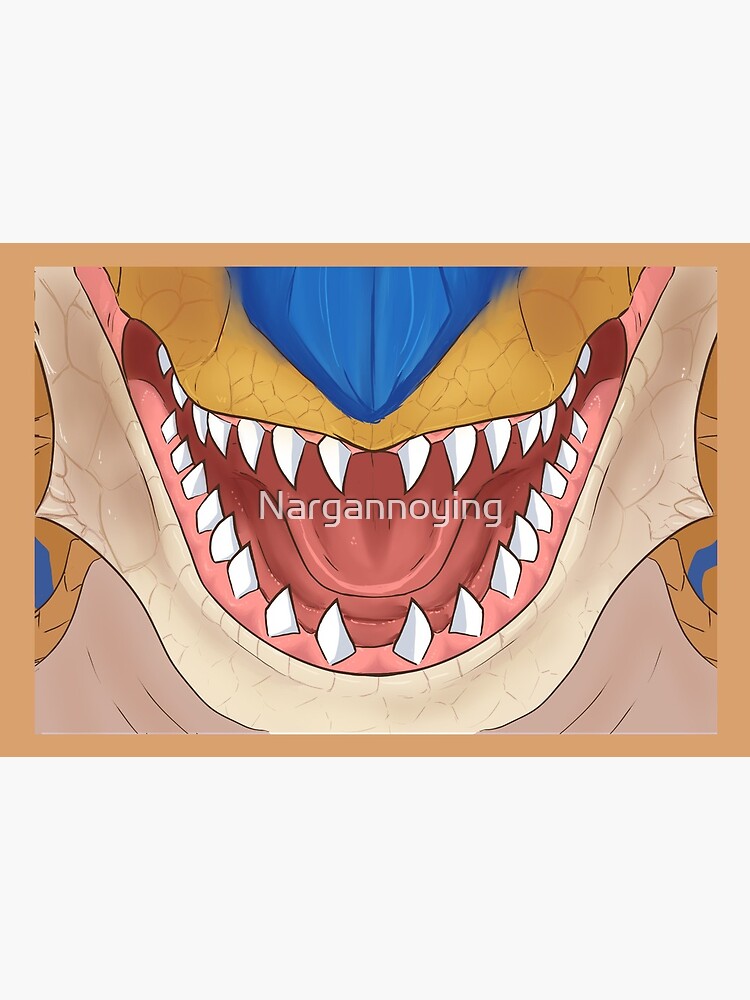 Tigrex Maw Mask For Sale By Nargannoying Redbubble   Flat,750x,075,f Pad,750x1000,f8f8f8 