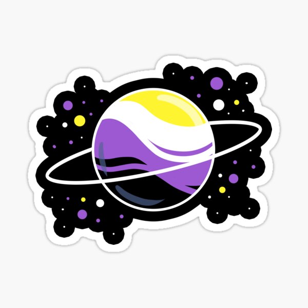 Item preview, Nonbinary Space Planet designed and sold by queerappear.