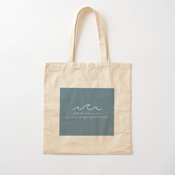 God's Love Is Like An Ocean Cotton Tote Bag