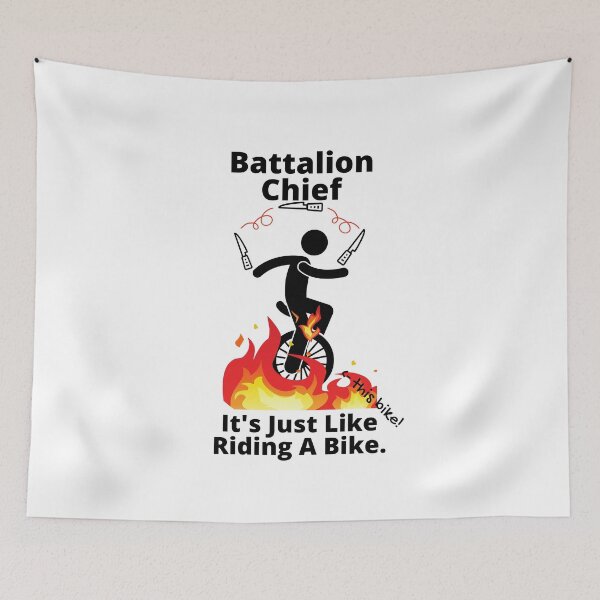 Item preview, Battalion Chief Like Riding a Bike Fun designed and sold by Designs24U.