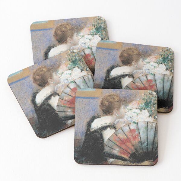 Item preview, Jean-Louis Forain - Woman Breathing in Flowers designed and sold by Impressionist Masters.