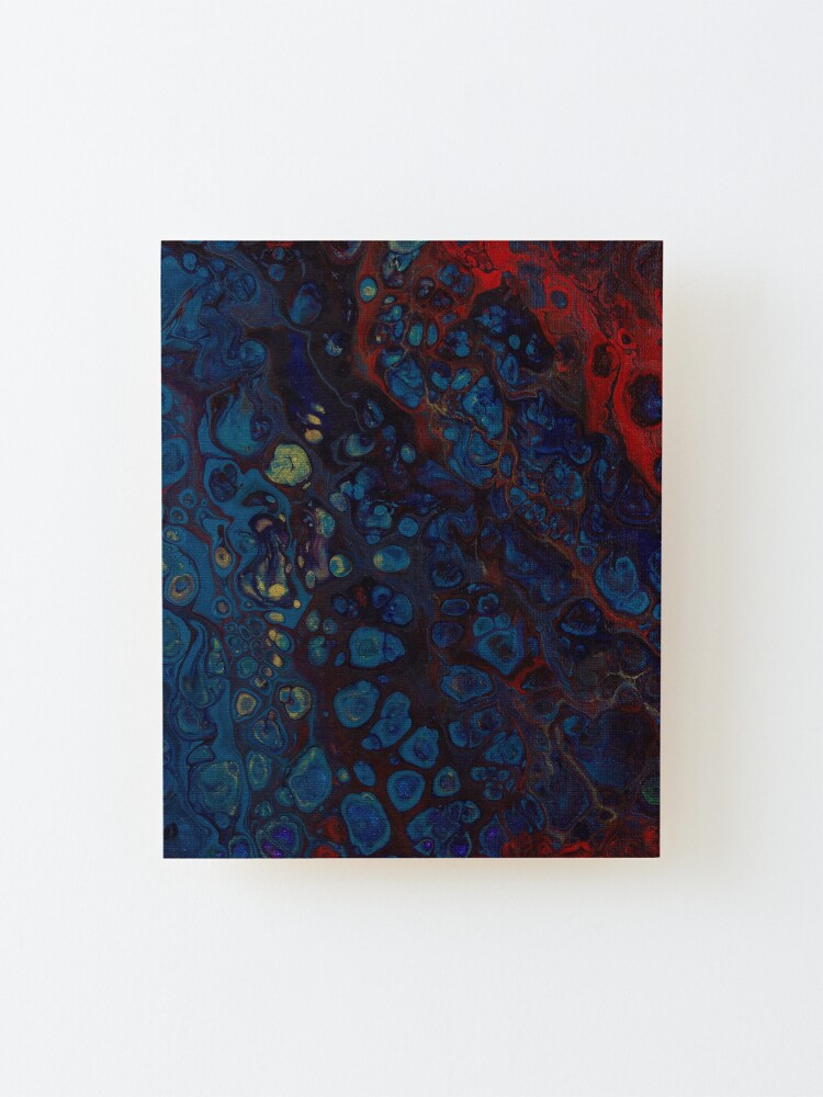 Alternate view of Lake on Fire Mounted Print