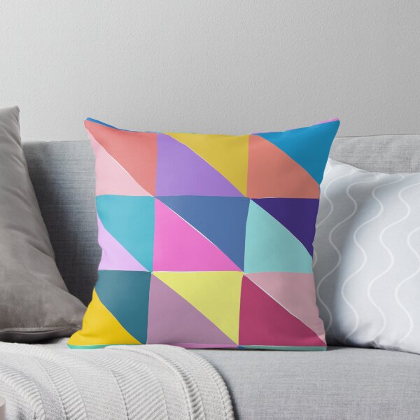 Item preview, Abstract Triangle Patchwork designed and sold by JuneJournal.