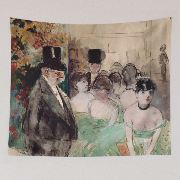 Aperçu de l'œuvre Jean-Louis Forain - Entracte, sur scène créée et vendue par Impressionist Masters.