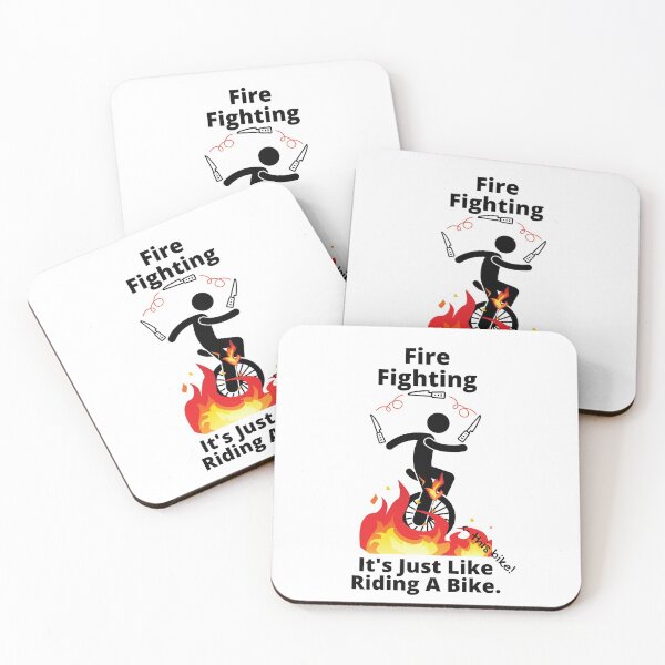 Item preview, Fire Fighting Like Riding a Bike Fun designed and sold by Designs24U.