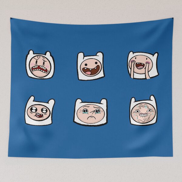 Item preview, Faces of Finn The Human - Adventure Time designed and sold by thegoodwordsco.