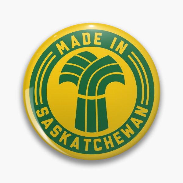 Item preview, Made in Saskatchewan Logo (Green & Gold) designed and sold by madeinsask.