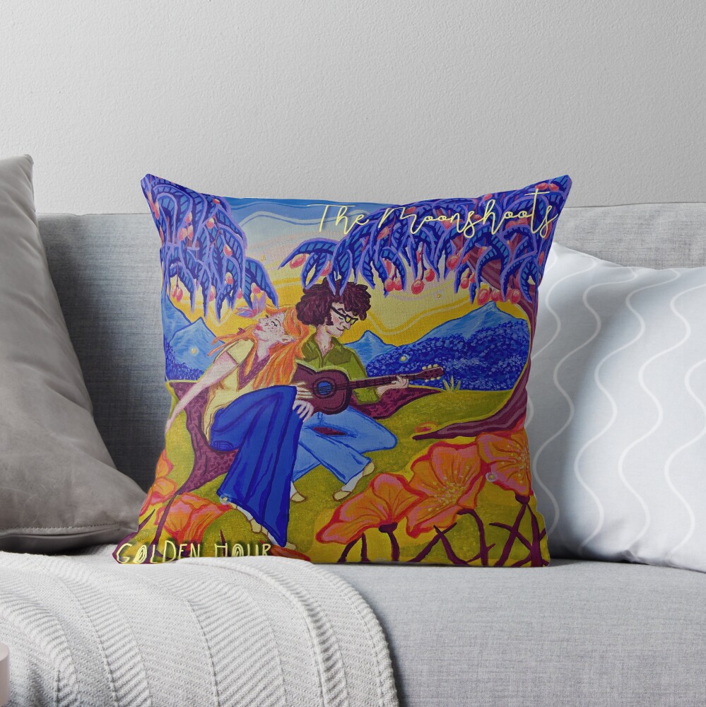 The Moonshoots EP "Golden Hour" Album Cover Throw Pillow