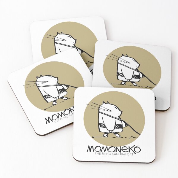 Item preview, momoneko the blind samurai cat designed and sold by pechane.