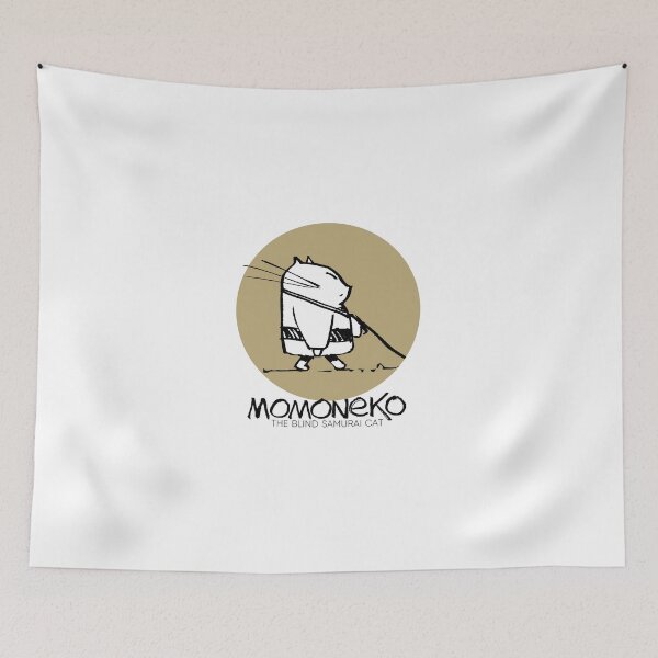 Item preview, momoneko the blind samurai cat designed and sold by pechane.