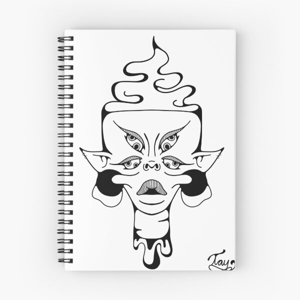 Item preview, Black and White Trippy Four Eyed Gal designed and sold by Taylor Meyer.
