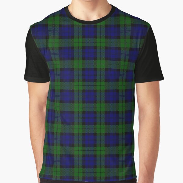 Black Watch Plaid - Scottish Heritage Tartan Graphic T-Shirt