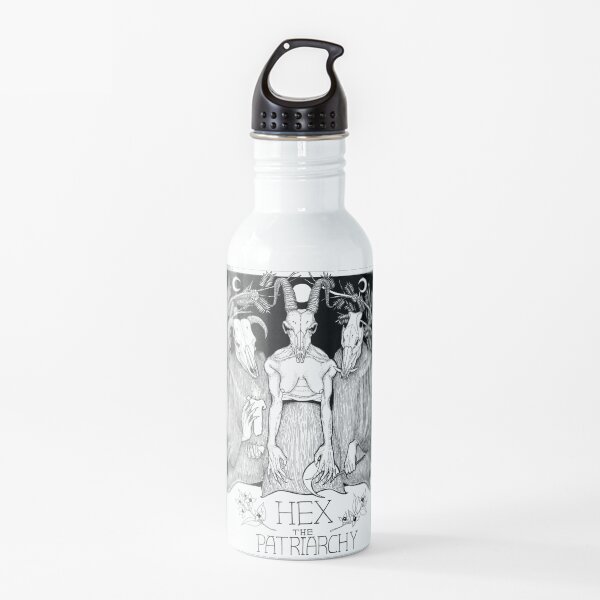Hex The Patriarchy witchy feminist design Water Bottle