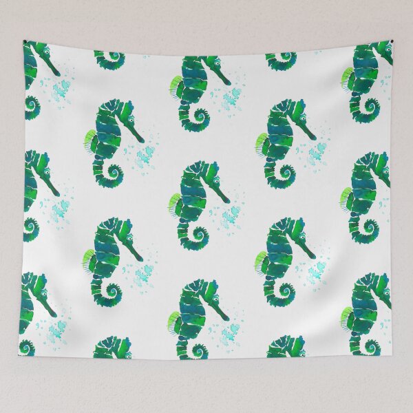 Item preview, Sea Horse Watercolour Artwork Sea Theme designed and sold by Artbyjljones.