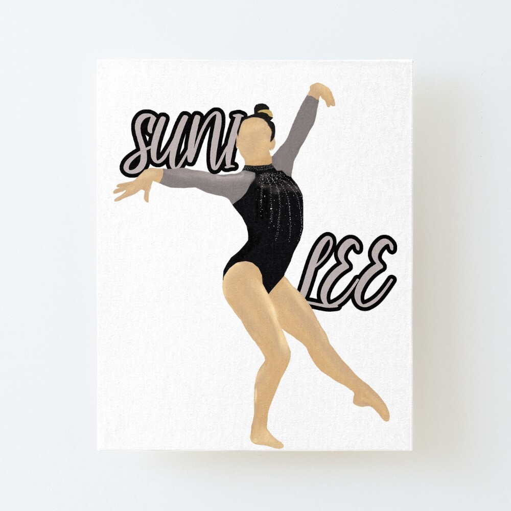 Impression Rigide Suni Lee Sunisa Lee Art De Gymnastique Avec Nom Par Cherries4 Redbubble