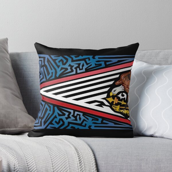 Crazy Flag # 5 Throw Pillow