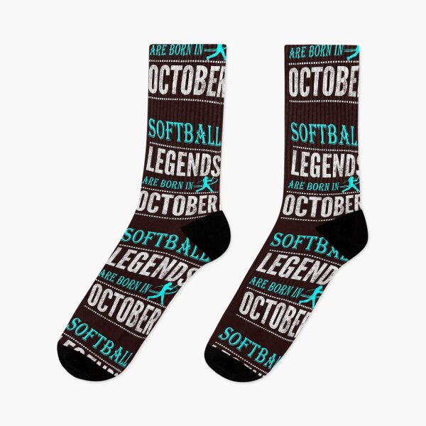 Item preview, Boys & Girls Softball Legend are born in October designed and sold by LGamble12345.