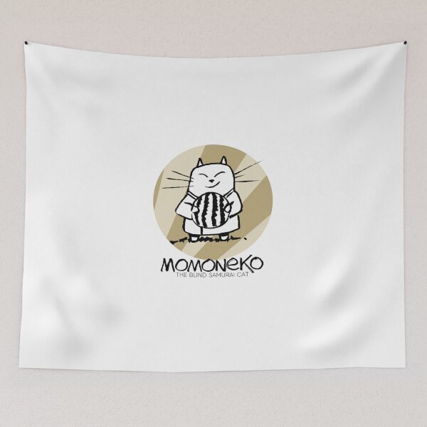 Item preview, momoneko the blind samurai cat, melon designed and sold by pechane.