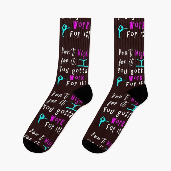 Item preview, Gymnastics Saying Don't Wish for It Work for It Gymnastics designed and sold by LGamble12345.